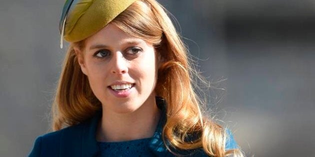 WINDSOR, UNITED KINGDOM - MARCH 31: Princess Beatrice arrives for the Easter service at St George's Chapel in the grounds of Windsor Castle on March 31, 2013 in Windsor, England. (Photo by Paul Hackett - WPA Pool/Getty Images)