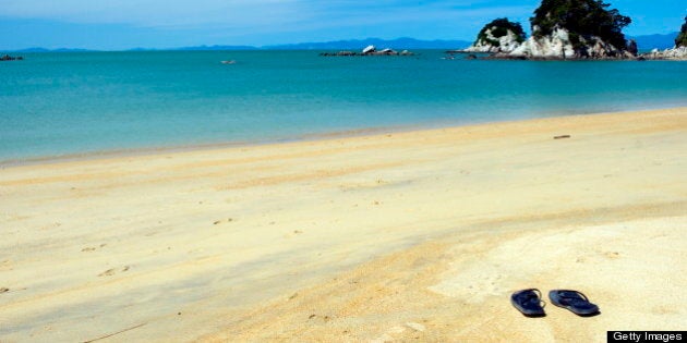 Summer, Jandals on the Beach