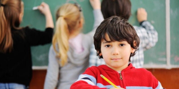 withdrawn child in classroom