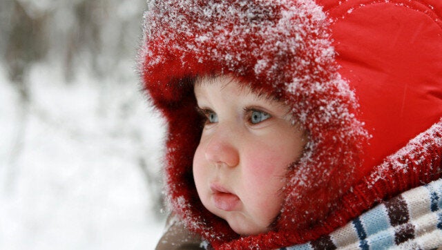dressing infant for winter