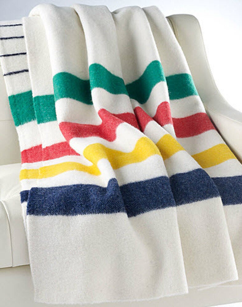 The Bay's Multistripe Point Blanket