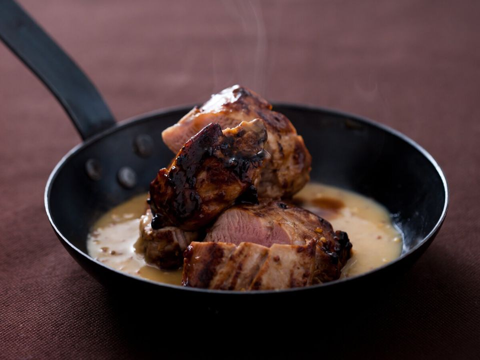 Pork Tenderloin With Maple-Mustard Glaze