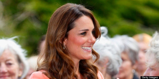 WINCHESTER, UNITED KINGDOM - APRIL 29: (EMBARGOED FOR PUBLICATION IN UK NEWSPAPERS UNTIL 48 HOURS AFTER CREATE DATE AND TIME) Catherine, Duchess of Cambridge visits Naomi House Children's Hospice, to celebrate Children's Hospice Week 2013 on April 29, 2013 near Winchester, Hampshire, England. Today marks the second wedding anniversary of Prince William, Duke of Cambridge and Catherine, Duchess of Cambridge. They married on April 29, 2011 in Westminster Abbey. (Photo by Max Mumby/Indigo/Getty Images)