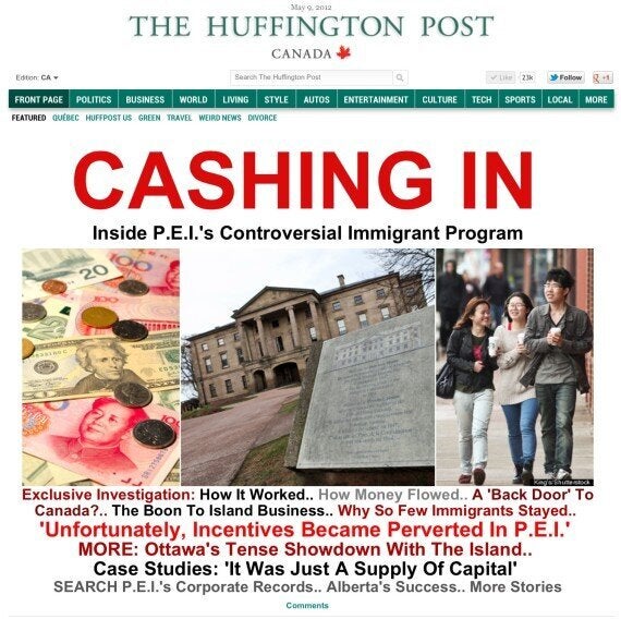 The Huffington Post Canada Kings College Share National Newspaper