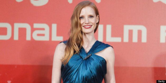 SHANGHAI, CHINA - JUNE 23: (CHINA OUT) Actress Jessica Chastain arrives at the closing ceremony of 16th Shanghai International Film Festival at Shanghai Culture Square on June 23, 2013 in Shanghai, China. (Photo by ChinaFotoPress/ChinaFotoPress via Getty Images)
