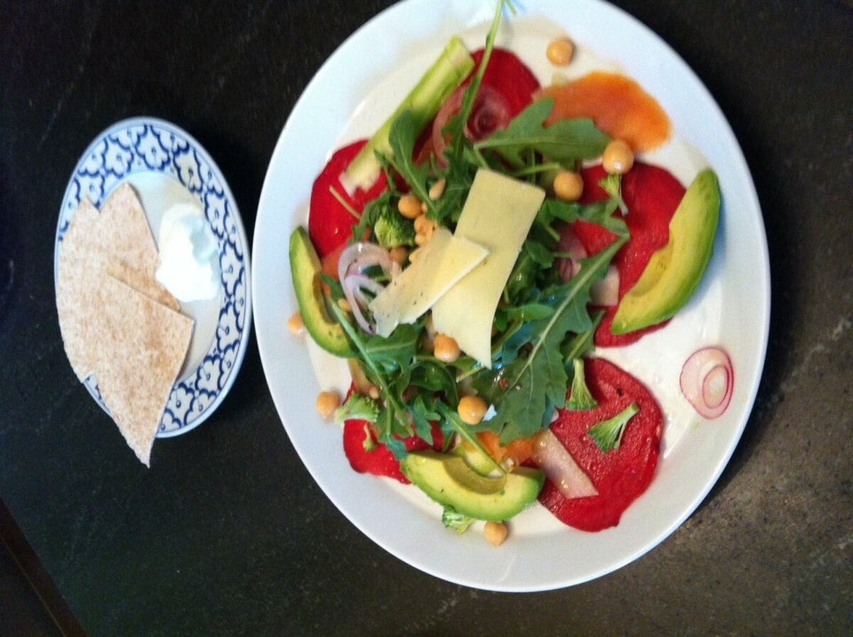 Vegetable Carpaccio over salad