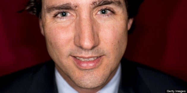 TORONTO, ON - APRIL 5: The editorial board met with Liberal leadership candidate Justin Trudeau on April 5, 2013. Afterwards he posed for a photograph in the Toronto Star studio. (Carlos Osorio/Toronto Star via Getty Images)