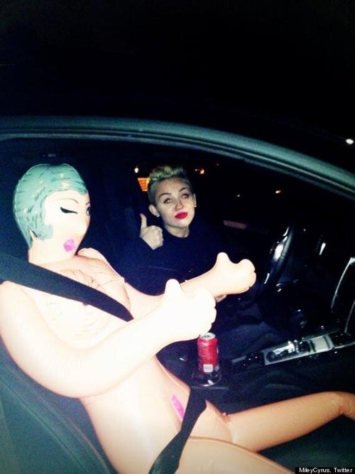 miley sex doll Miley Cyrus Tweets Sex Doll Photo