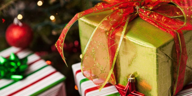 wrapped christmas presents...