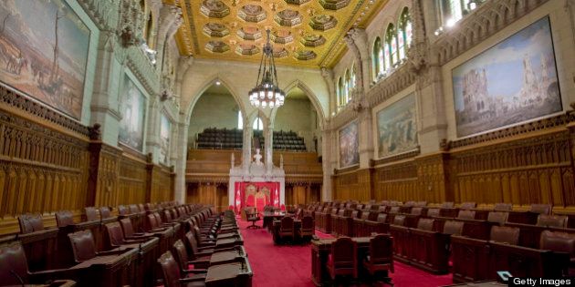 Senate Chamber, Canadian Parliament, Parliament Hill Ottawa, Ontario, Canada