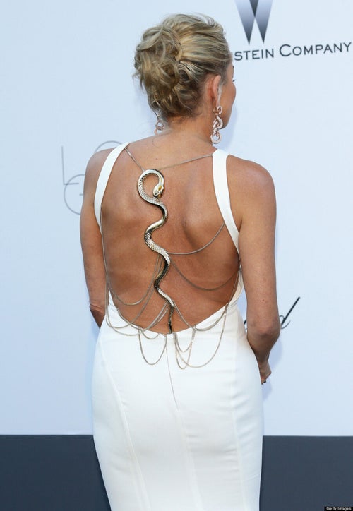 Sharon Stone's Cannes 2013 Dress Features Gold Snake (PHOTOS) | HuffPost  Style