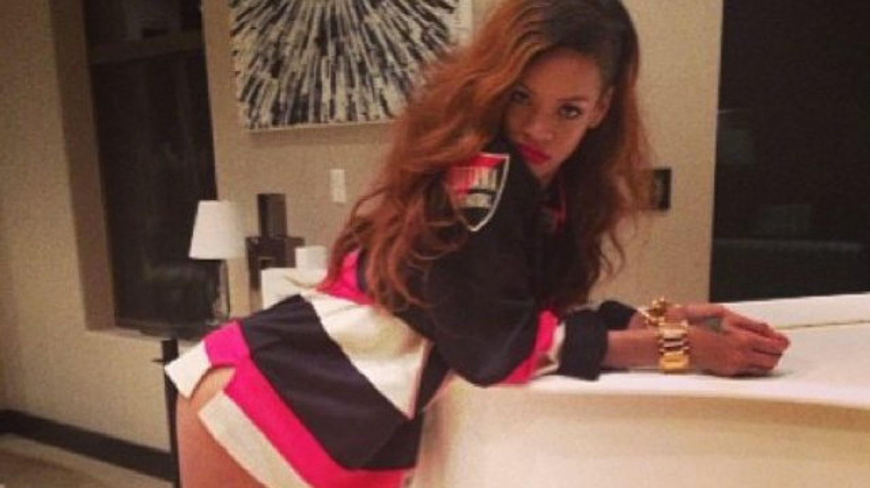 Just because: Here's Rihanna posing in a Senators jersey 