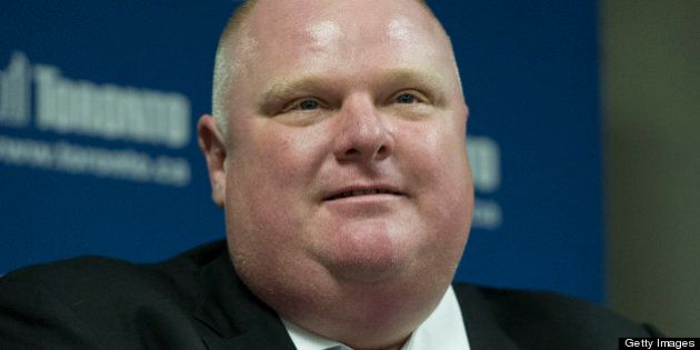 TORONTO, ON - MAY 24: Toronto Mayor Rob Ford denies using crack cocaine during a press conference at City Hall on May 24, 2013. (Carlos Osorio/Toronto Star via Getty Images)