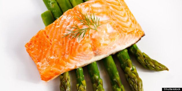 grilled salmon and asparagus