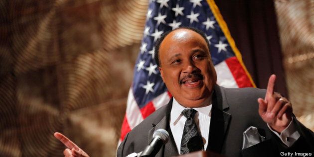 NEW YORK, NY - APRIL 04: Martin Luther King III delivers a speech during the 2013 NAN National Convention 'Keepers Of The Dream' Awards at Metropolitan Ballroom on April 4, 2013 in New York City. (Photo by J. Countess/Getty Images)