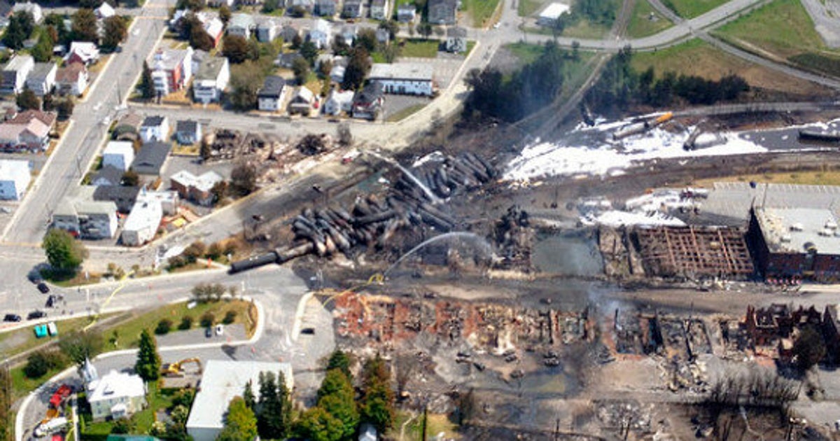 Lac Megantic Photos Show Explosion And Fire Damage From Above