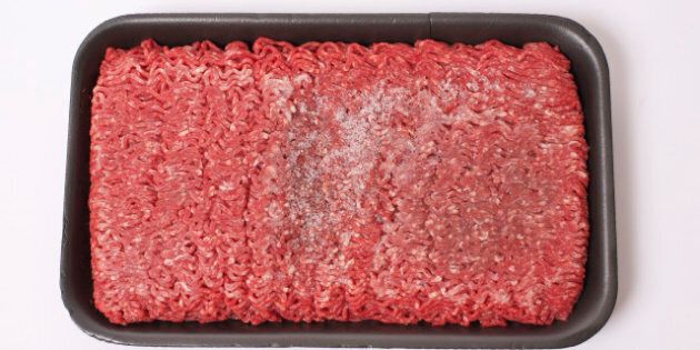 Package of Frozen Ground Beef