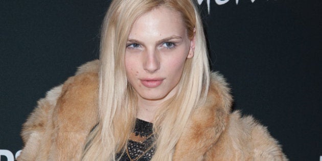 NEW YORK, NY - FEBRUARY 10: Trangender Model Andrej Pejic attends the DSQUARED And Interview Party at Copacabana on February 10, 2013 in New York City. (Photo by Dave Kotinsky/FilmMagic)