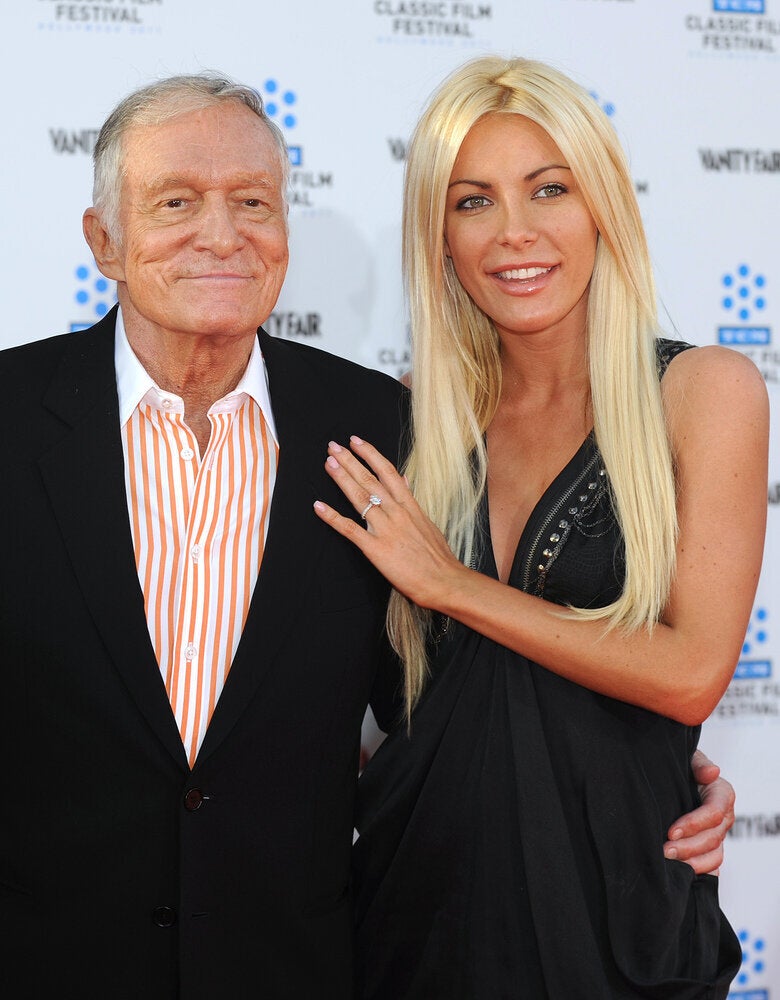 Hugh Hefner And Crystal Harris