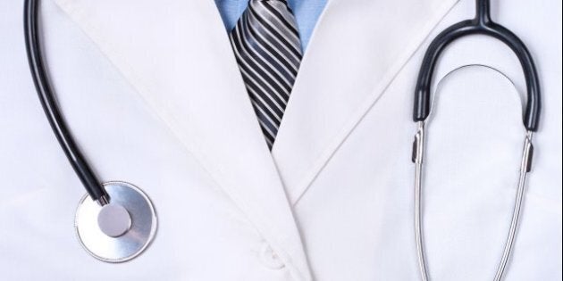 doctors lab white coat with...