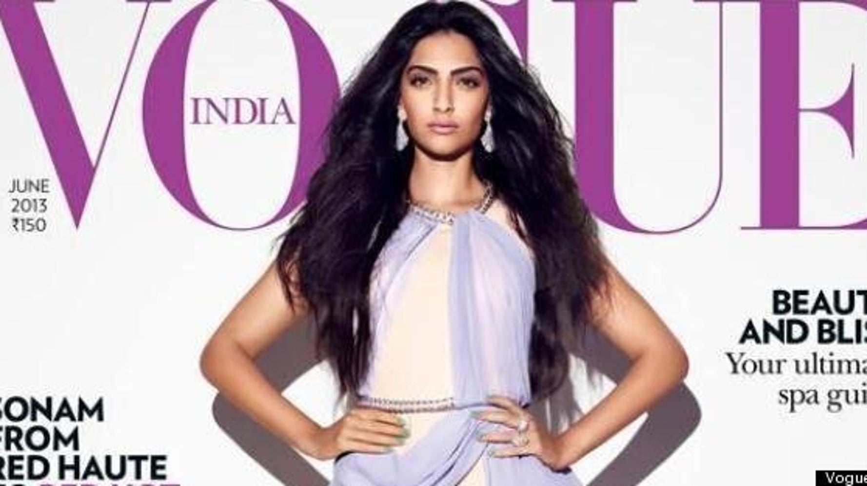 Sonam Kapoor Vogue India: Bollywood Star Covers Two June 2013 Issues  (PHOTOS) | HuffPost Style, image size:1778x997