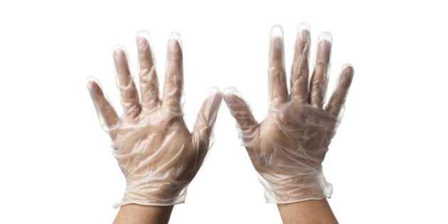 close up of a human hand with...