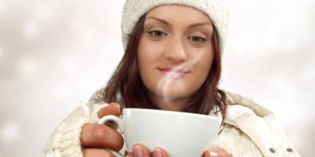 hot drink and woman