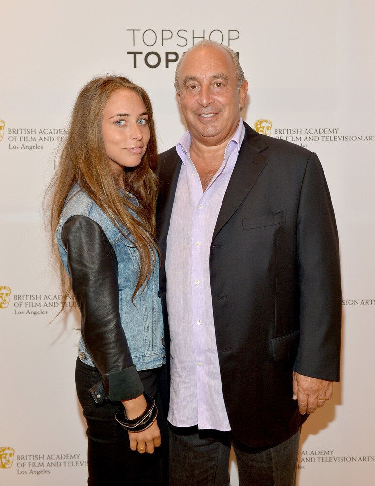 Chloe Green And Father Sir Philip Green