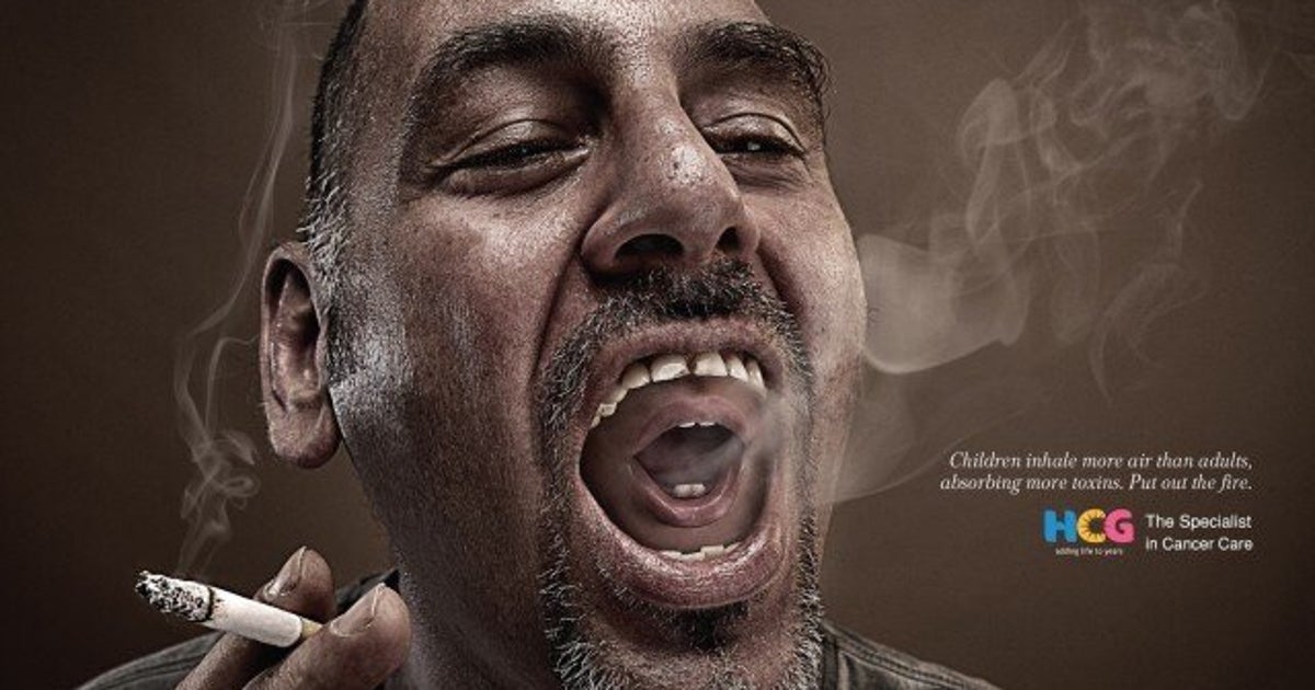 Second Hand Smoke: Creepy Dual-Smoker Ads (PHOTOS)