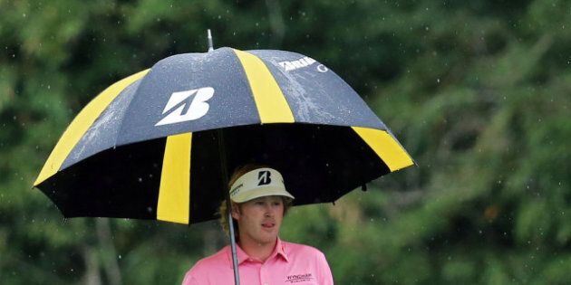AUGUSTA, GA - APRIL 14: Brandt Snedeker of the United States walks to his ball to hit his second shot on the fifth hole during the final round of the 2013 Masters Tournament at Augusta National Golf Club on April 14, 2013 in Augusta, Georgia. (Photo by David Cannon/Getty Images)