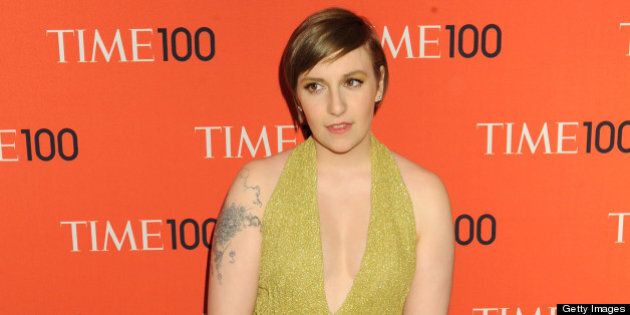 NEW YORK, NY - APRIL 23: Actress Lena Dunham attends the 2013 Time 100 Gala at Frederick P. Rose Hall, Jazz at Lincoln Center on April 23, 2013 in New York City. (Photo by Jennifer Graylock/Getty Images)
