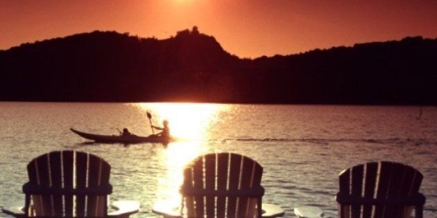 Category:Orange sunsets Category:Muskoka Lakes, Ontario Category:Beach chairs Category:Kayakers from Canada.