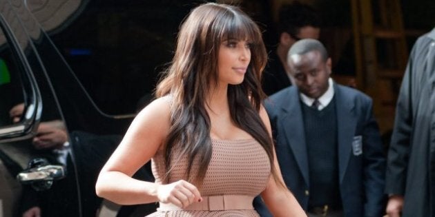 Kim Kardashian Shows Her Breasts Again in Revealing Jumpsuit