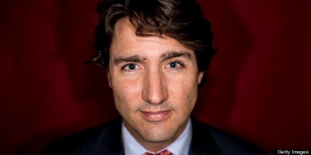 TORONTO, ON - APRIL 5: The editorial board met with Liberal leadership candidate Justin Trudeau on April 5, 2013. Afterwards he posed for a photograph in the Toronto Star studio. (Carlos Osorio/Toronto Star via Getty Images)