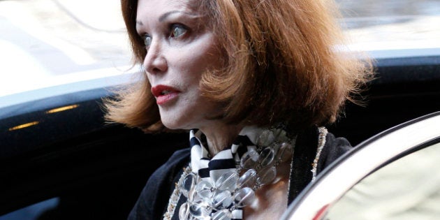 CHICAGO - JULY 23: Barbara Amiel Black arrives for her husband Conrad Black's bond hearing at federal court on July 23, 2010 in Chicago, Illinois. Black was released from a prison in Florida on Wednesday after posting a $2 million bond while he appeals the 6 1/2 year sentence he received for a conviction of crimes related to theft and fraud he committed while serving as chairman of Hollinger International. (Photo by Brian Kersey/Getty Images)