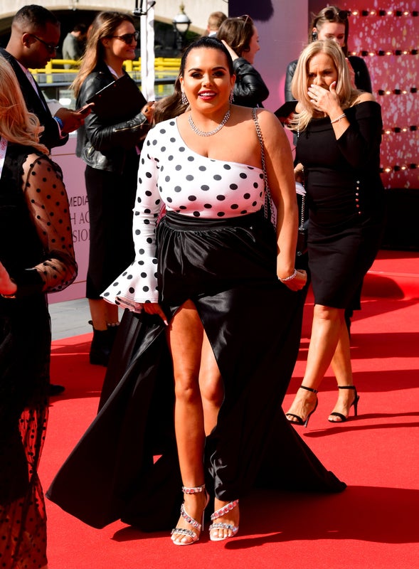 Scarlett Moffatt attending the Virgin Media BAFTA TV awards, held at the Royal Festival Hall in London. (Photo by Ian West/PA Images via Getty Images)