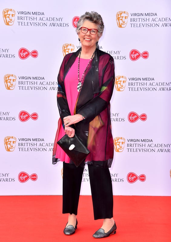 Prue Leith attending the Virgin Media BAFTA TV awards, held at the Royal Festival Hall in London.