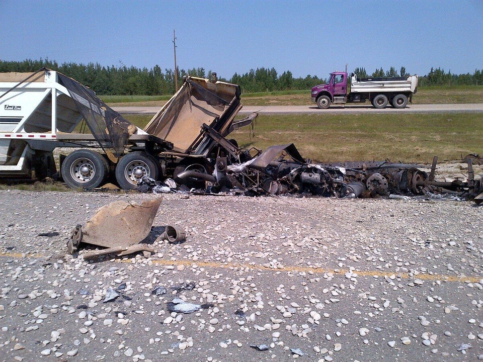 Highway 16 Gravel Truck Crash Sends Two To Hospital HuffPost null