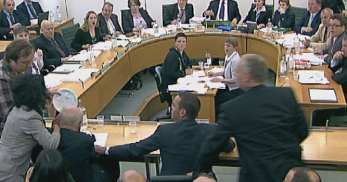 Rupert Murdoch Pie Throwing Incident Overshadows Parliamentary Committee On Twitter Huffpost News