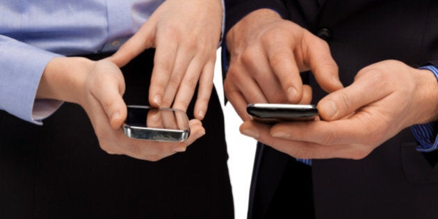 close up of woman and man hands ...