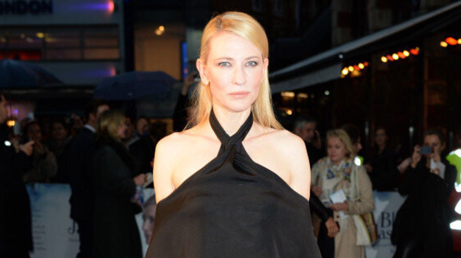 She can wear anything! Cate Blanchett dons unusual dress to Blue Jasmine  premiere, Celebrity News, Showbiz & TV