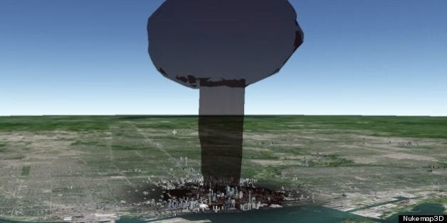 Nukemap3D Shows What Nuclear Bombs Would Do To Canada's Cities (PHOTOS) | HuffPost News Nukemap3D Shows What Nuclear Bombs Would Do To Canada's Cities (PHOTOS) | HuffPost News