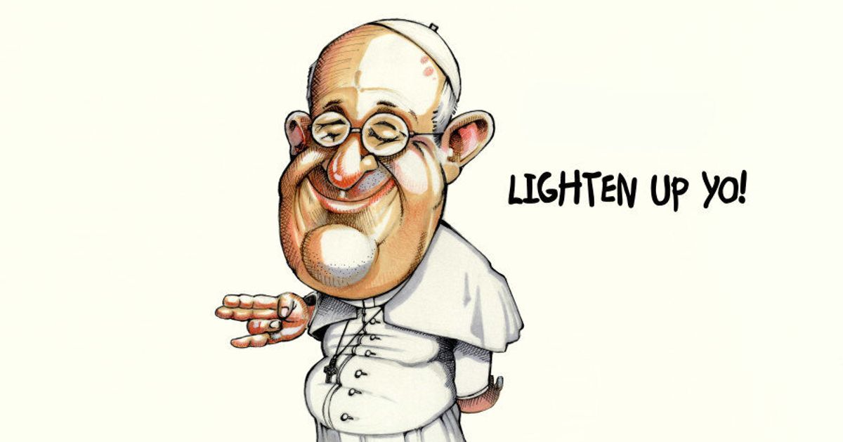 pope francis cartoon