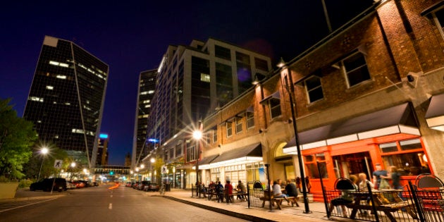 Night Scene from Downtown Regina