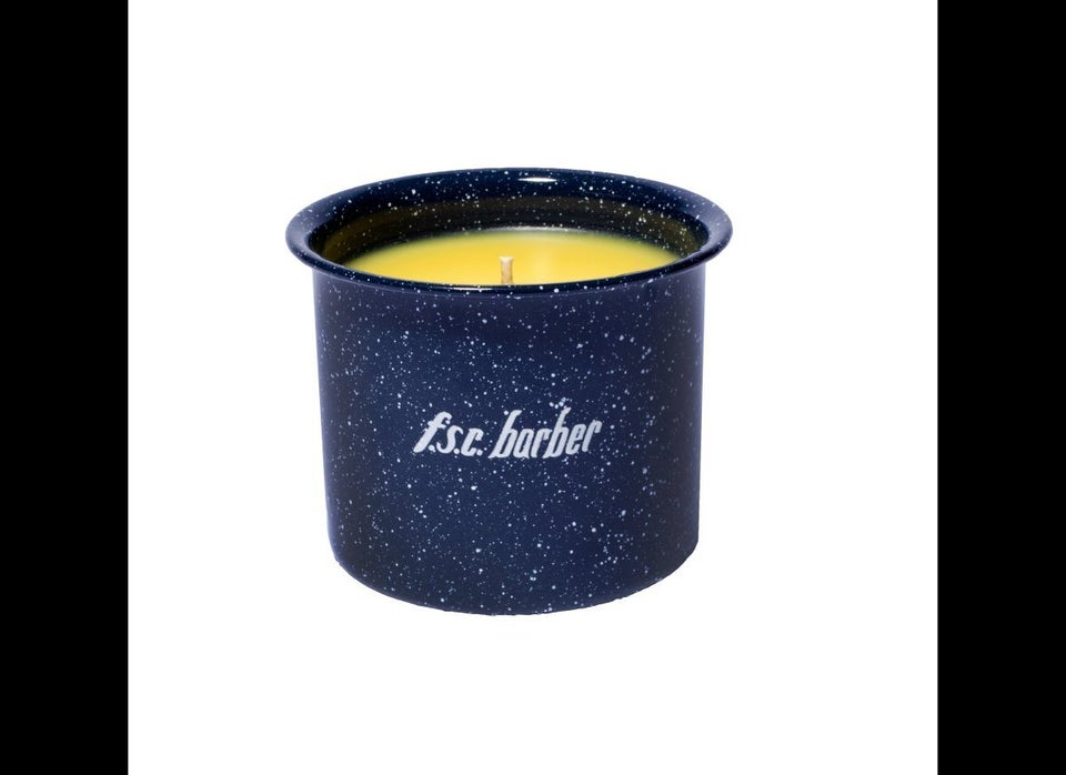 F.S.C. Barber Camper Candle, $55