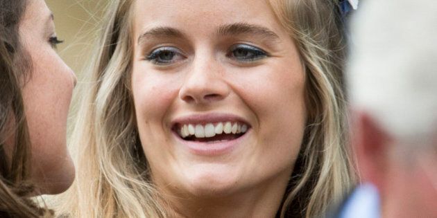 ALNWICK, ENGLAND - JUNE 22: Cressida Bonas attends the wedding of Melissa Percy and Thomas van Straubenzee at Alnwick Castle on June 22, 2013 in Alnwick, England. (Photo by Mark Cuthbert/UK Press via Getty Images)
