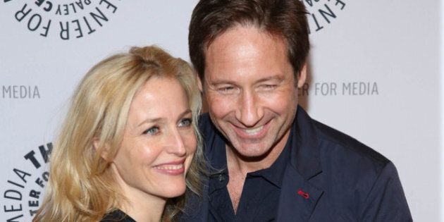 NEW YORK, NY - OCTOBER 12: David Duchovny and Gillian Anderson attend 'The Truth Is Here: David Duchovny And Gillian Anderson On The X-Files' presented by the Paley Center For Media at Paley Center For Media on October 12, 2013 in New York City. (Photo by Rob Kim/Getty Images)