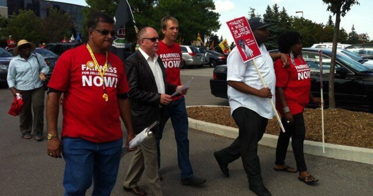 Target Canada Protest Zellers Workers, Unions Demonstrate Against Mass