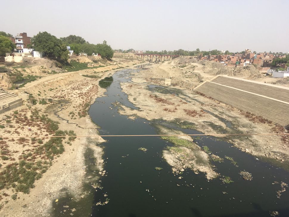 Varuna River in Varanasi on May 10, 2019. 
