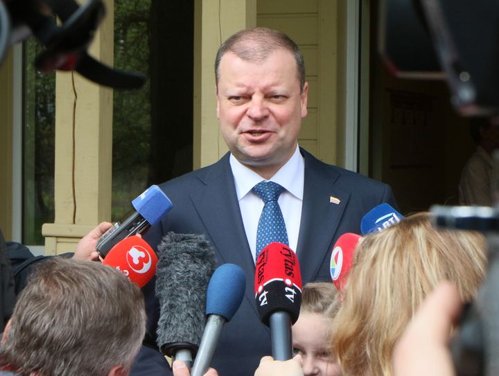 Ο λιθουανός πρωθυπουργός Σαούλιους Σκβερνιάλις.